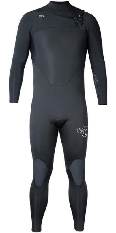 2026 Xcel Mens Infiniti 4/3mm Chest Zip Wetsuit MN43Z2L4 - Black